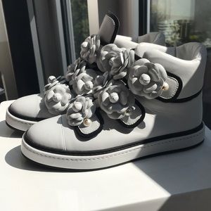 Floral Chanel sneakers